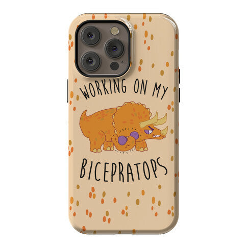 Working on My Bicepratops Phone Case
