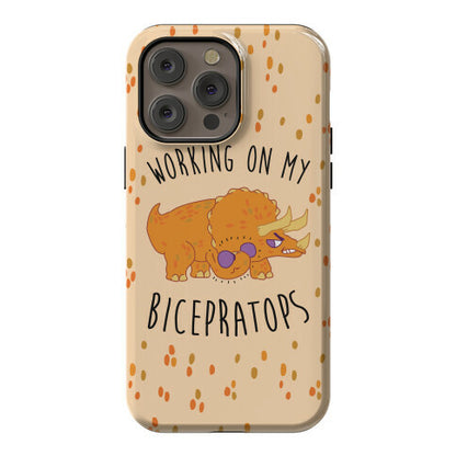 Working on My Bicepratops Phone Case