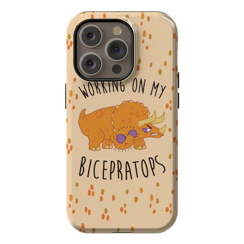 Working on My Bicepratops Phone Case