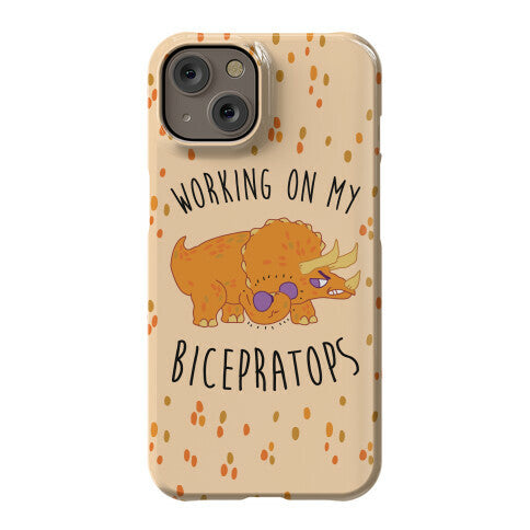Working on My Bicepratops Phone Case