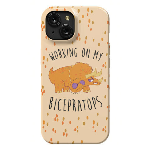 Working on My Bicepratops Phone Case