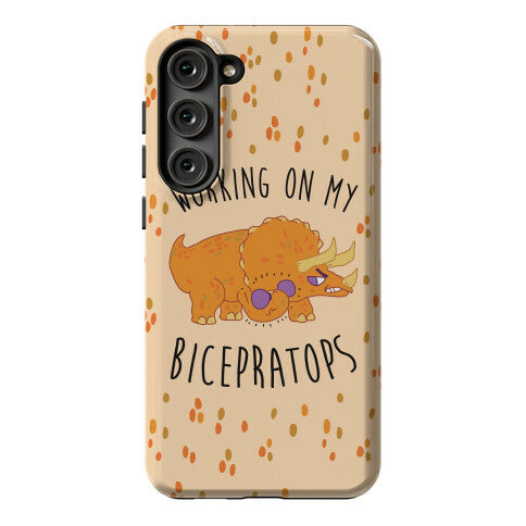 Working on My Bicepratops Phone Case