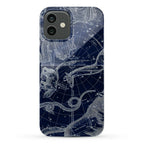 Blue and White Constellations Phone Case