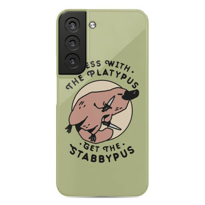 Mess With The Platypus Get the Stabbypus Phone Case