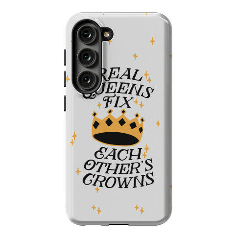 Real Queens Fix Each Other's Crowns Phone Case