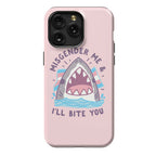Misgender Me & I'll Bite You (Trans Flag) Phone Case