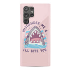 Misgender Me & I'll Bite You (Trans Flag) Phone Case