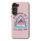 Misgender Me & I'll Bite You (Trans Flag) Phone Case