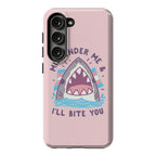 Misgender Me & I'll Bite You (Trans Flag) Phone Case