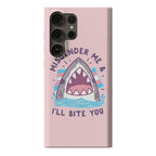 Misgender Me & I'll Bite You (Trans Flag) Phone Case