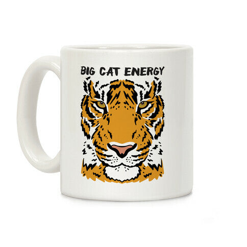 Big Cat Energy Tiger Coffee Mug