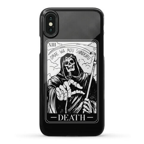 Omae Wa Mou Shindeiru Death Tarot Card Phone Case