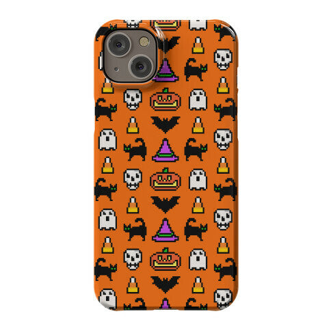 Pixel Halloween Pattern Phone Case