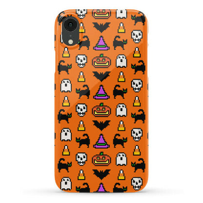 Pixel Halloween Pattern Phone Case