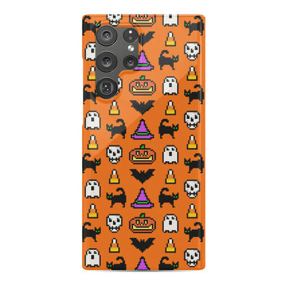 Pixel Halloween Pattern Phone Case