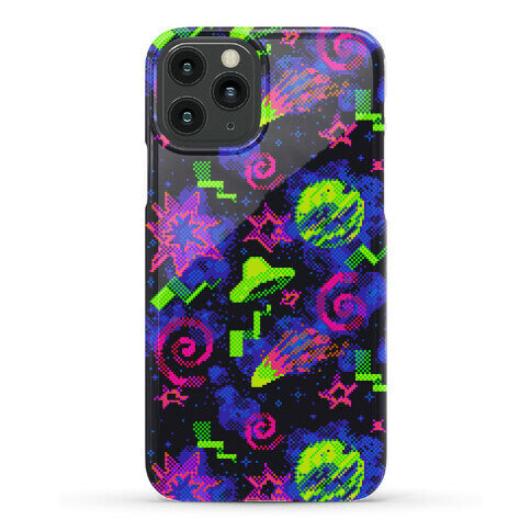 Faux Retro Arcade Carpet Pattern Phone Case
