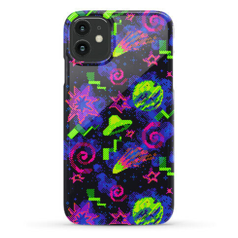 Faux Retro Arcade Carpet Pattern Phone Case