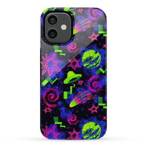 Faux Retro Arcade Carpet Pattern Phone Case