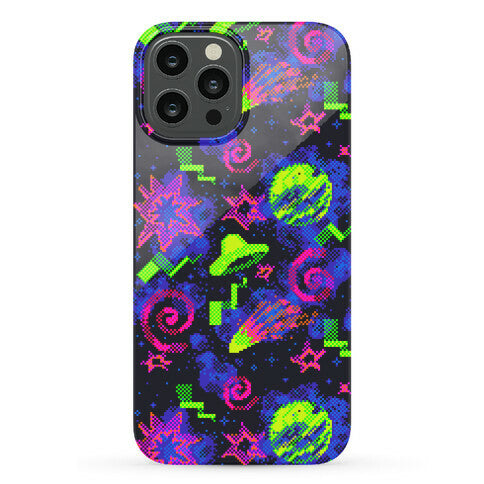 Faux Retro Arcade Carpet Pattern Phone Case