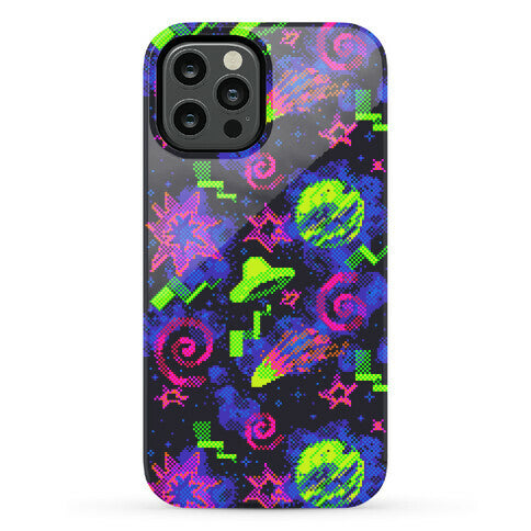 Faux Retro Arcade Carpet Pattern Phone Case