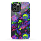 Faux Retro Arcade Carpet Pattern Phone Case