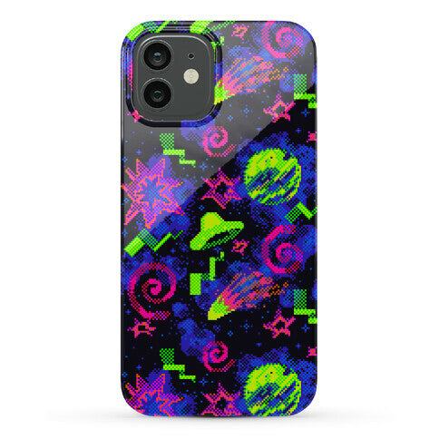 Faux Retro Arcade Carpet Pattern Phone Case