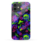 Faux Retro Arcade Carpet Pattern Phone Case