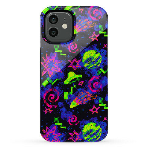Faux Retro Arcade Carpet Pattern Phone Case