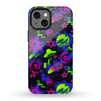 Faux Retro Arcade Carpet Pattern Phone Case