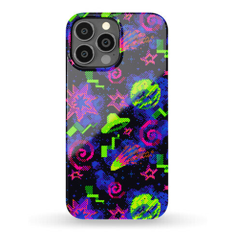 Faux Retro Arcade Carpet Pattern Phone Case