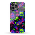 Faux Retro Arcade Carpet Pattern Phone Case