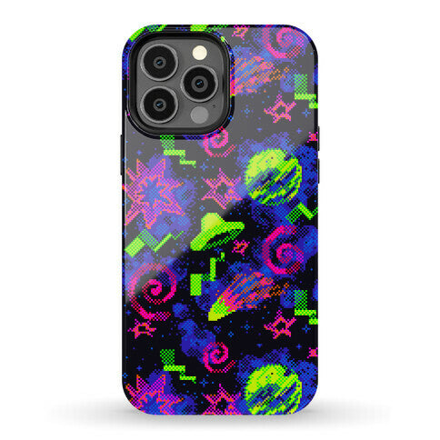 Faux Retro Arcade Carpet Pattern Phone Case