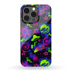 Faux Retro Arcade Carpet Pattern Phone Case