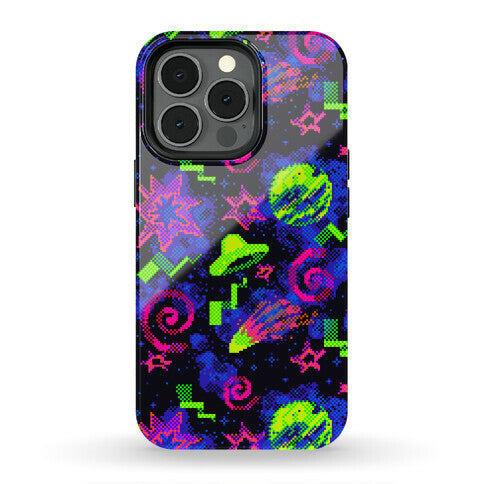 Faux Retro Arcade Carpet Pattern Phone Case