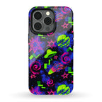 Faux Retro Arcade Carpet Pattern Phone Case