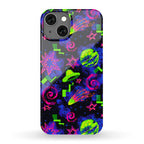 Faux Retro Arcade Carpet Pattern Phone Case