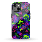 Faux Retro Arcade Carpet Pattern Phone Case