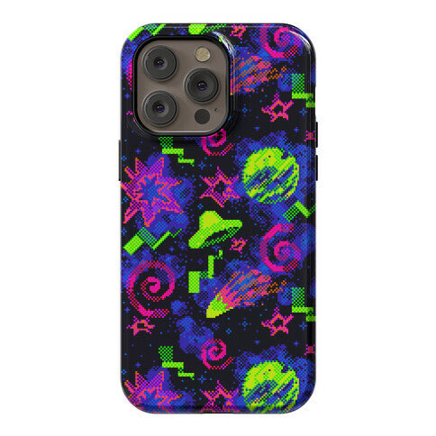 Faux Retro Arcade Carpet Pattern Phone Case
