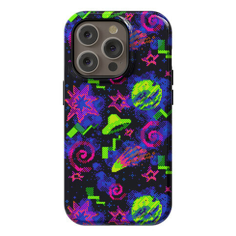Faux Retro Arcade Carpet Pattern Phone Case