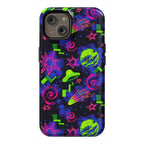 Faux Retro Arcade Carpet Pattern Phone Case