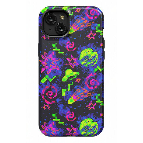 Faux Retro Arcade Carpet Pattern Phone Case