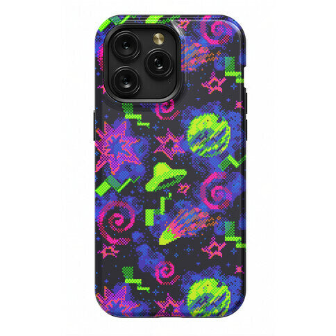Faux Retro Arcade Carpet Pattern Phone Case