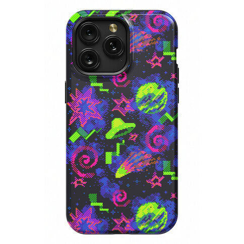 Faux Retro Arcade Carpet Pattern Phone Case