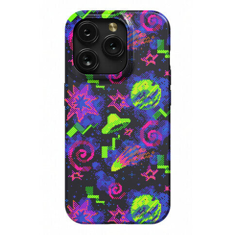 Faux Retro Arcade Carpet Pattern Phone Case