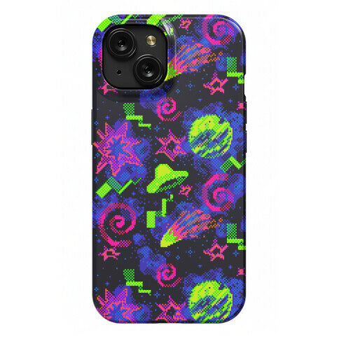 Faux Retro Arcade Carpet Pattern Phone Case
