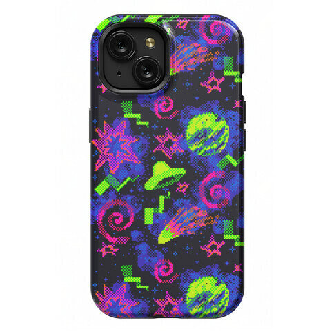 Faux Retro Arcade Carpet Pattern Phone Case