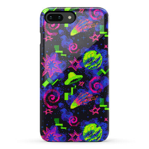 Faux Retro Arcade Carpet Pattern Phone Case