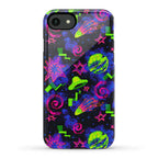 Faux Retro Arcade Carpet Pattern Phone Case
