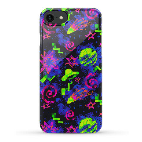 Faux Retro Arcade Carpet Pattern Phone Case