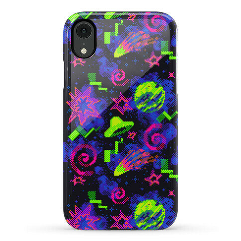Faux Retro Arcade Carpet Pattern Phone Case